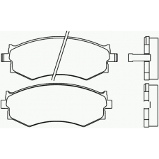MDB2351 MINTEX Комплект тормозных колодок, дисковый тормоз