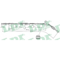 C0393B LPR Трос, стояночная тормозная система