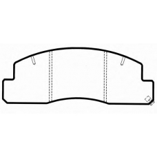 J PA-283AF JAPANPARTS Комплект тормозных колодок, дисковый тормоз