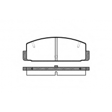 P0793.10 WOKING Комплект тормозных колодок, дисковый тормоз