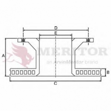 MBR5002 MERITOR Тормозной диск