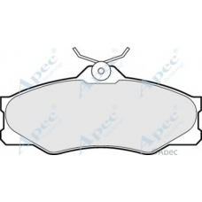 PAD518 APEC Комплект тормозных колодок, дисковый тормоз