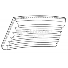 10PK1580 FLENNOR Поликлиновой ремень