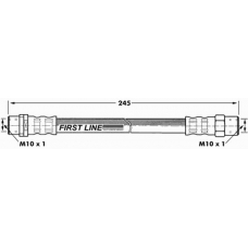 FBH6923 FIRST LINE Тормозной шланг