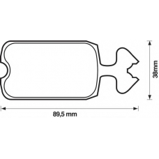 571210B BENDIX Комплект тормозных колодок, дисковый тормоз
