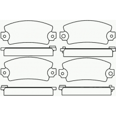 MDB1019 MINTEX Комплект тормозных колодок, дисковый тормоз