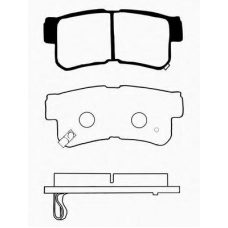 J PP-H04AF JAPANPARTS Комплект тормозных колодок, дисковый тормоз