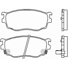 MDB2035 MINTEX Комплект тормозных колодок, дисковый тормоз