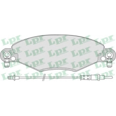 05P799 LPR Комплект тормозных колодок, дисковый тормоз
