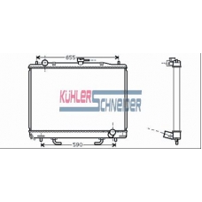0500171 KUHLER SCHNEIDER Радиатор, охлаждение двигател