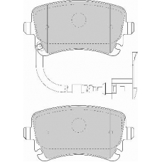 FD6863A NECTO Комплект тормозных колодок, дисковый тормоз