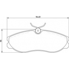 363710203037 MAGNETI MARELLI Комплект тормозных колодок, дисковый тормоз