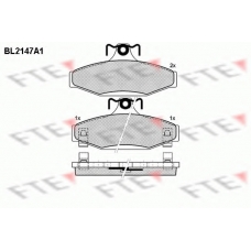BL2147A1 FTE Комплект тормозных колодок, дисковый тормоз