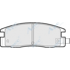 PAD751 APEC Комплект тормозных колодок, дисковый тормоз