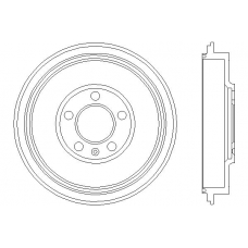 MBD193 MINTEX Тормозной барабан