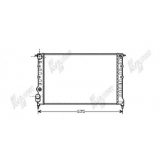 43002149 VAN WEZEL Радиатор, охлаждение двигателя
