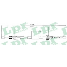 C1044B LPR Трос, стояночная тормозная система