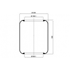 084.009-50A PE Automotive Кожух пневматической рессоры