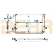 7004108 BEHR Condenser