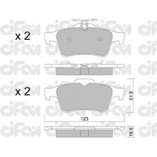 822-337-1 CIFAM Комплект тормозных колодок, дисковый тормоз