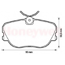571535B BENDIX Комплект тормозных колодок, дисковый тормоз