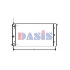 080550N AKS DASIS Радиатор, охлаждение двигателя