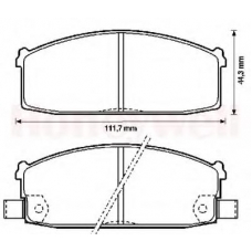 572233B BENDIX Комплект тормозных колодок, дисковый тормоз