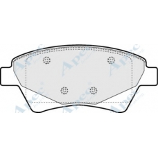 PAD1410 APEC Комплект тормозных колодок, дисковый тормоз
