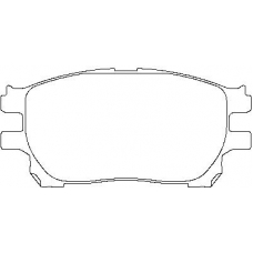 MDB2558 MINTEX Комплект тормозных колодок, дисковый тормоз
