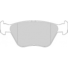FD6511A NECTO Комплект тормозных колодок, дисковый тормоз