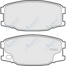 PAD1361 APEC Комплект тормозных колодок, дисковый тормоз