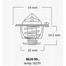 8620 9991 TRISCAN Термостат, охлаждающая жидкость