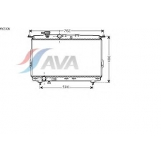 HY2106 AVA Радиатор, охлаждение двигателя
