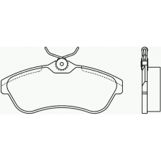 MDB2254 MINTEX Комплект тормозных колодок, дисковый тормоз
