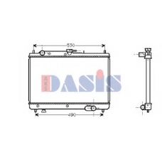 110680N AKS DASIS Радиатор, охлаждение двигателя