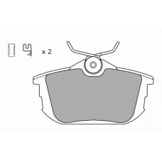 FBP-1052 FREMAX Комплект тормозных колодок, дисковый тормоз