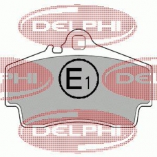 LP1301 DELPHI Комплект тормозных колодок, дисковый тормоз