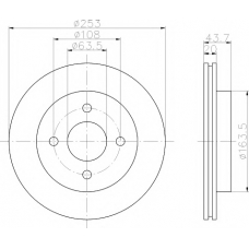 MDC774 MINTEX Тормозной диск