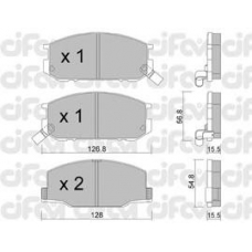 822-425-0 CIFAM Комплект тормозных колодок, дисковый тормоз