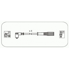 FAS17 JANMOR Комплект проводов зажигания
