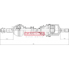 CT1138913 KAMOKA Приводной вал