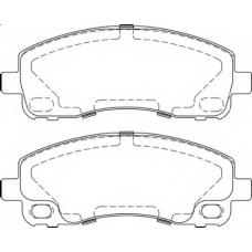 FD7487V NECTO Комплект тормозных колодок, дисковый тормоз