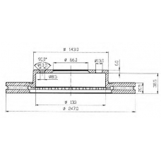 BSF3468 QUINTON HAZELL Тормозной диск