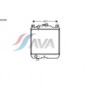 SZ2009 AVA Радиатор, охлаждение двигателя