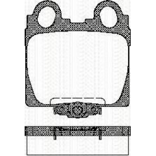8110 13042 TRISCAN Комплект тормозных колодок, дисковый тормоз