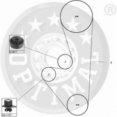 SK-1004 OPTIMAL Комплект ремня грм