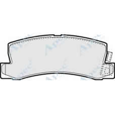 PAD1373 APEC Комплект тормозных колодок, дисковый тормоз