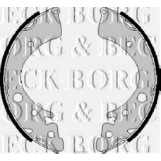 BBS6160 BORG & BECK Комплект тормозных колодок