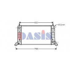 090630N AKS DASIS Радиатор, охлаждение двигателя