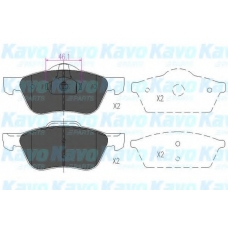 KBP-6560 KAVO PARTS Комплект тормозных колодок, дисковый тормоз